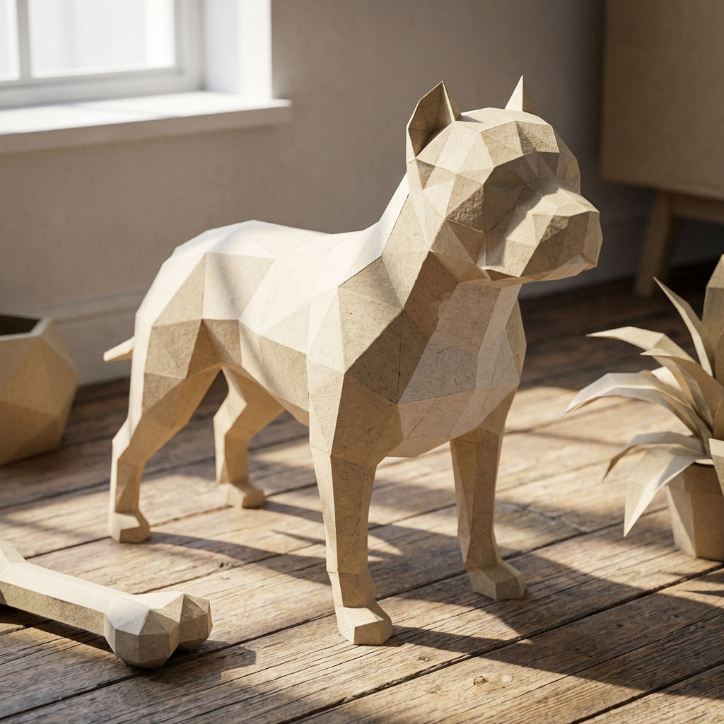 Papercraft Dog