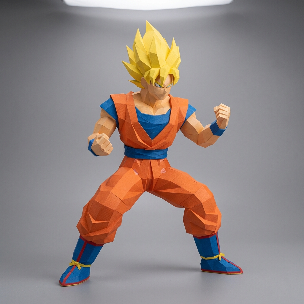 Goku Papercraft